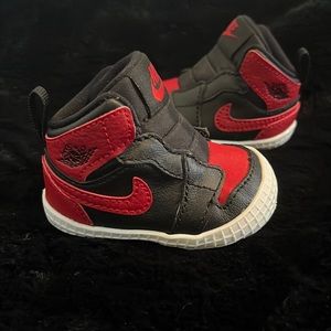 Infant Red/Black Nike Jordan 1s